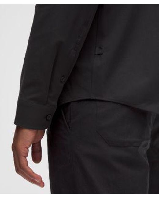 lululemon athletica Black New Venture Long-Sleeve Shirt for men