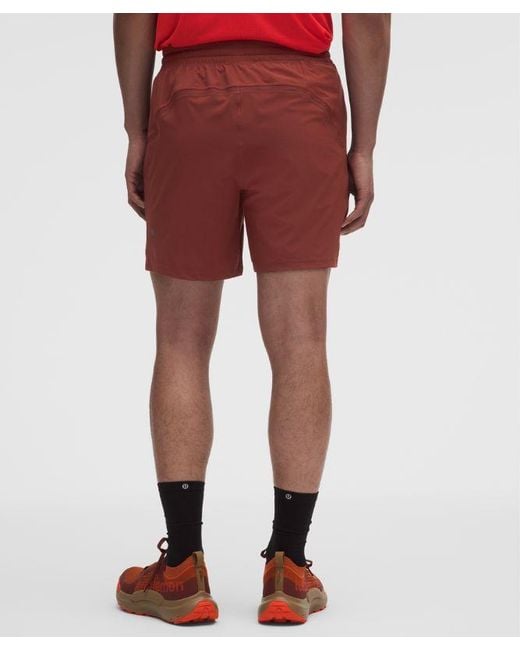 lululemon athletica Red – Pace Breaker Linerless Shorts – 7" – – for men