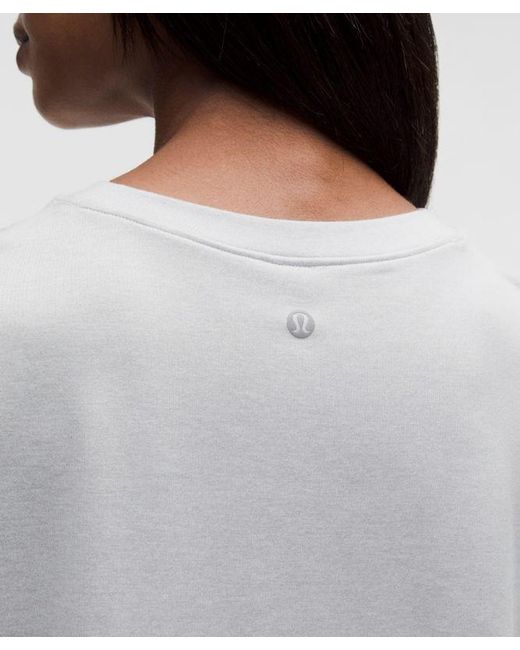 lululemon athletica White – Softy Suedey Relaxed Short-Sleeve Shirt – – Size Large