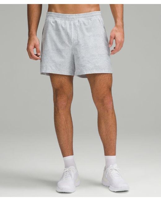 lululemon athletica Pace Breaker Lined Shorts - 5" - Color White/grey - Size L for men