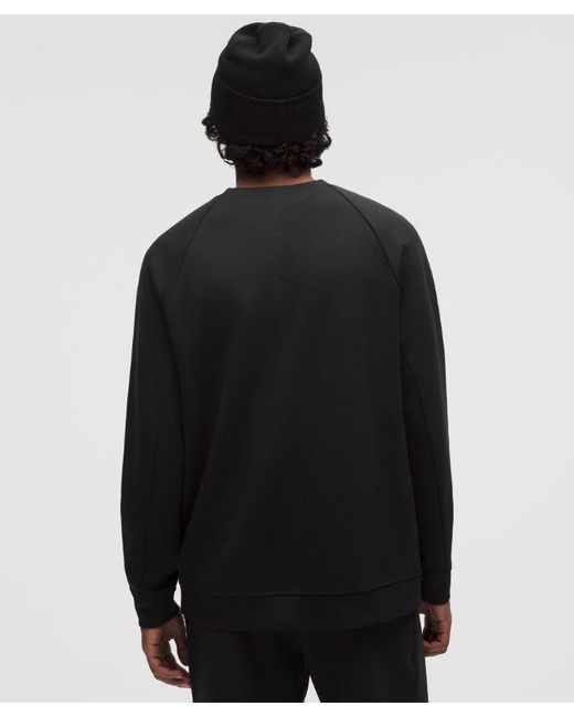 lululemon athletica Black – Smooth Spacer Classic-Fit Crew Sweatshirt – – Size Large for men