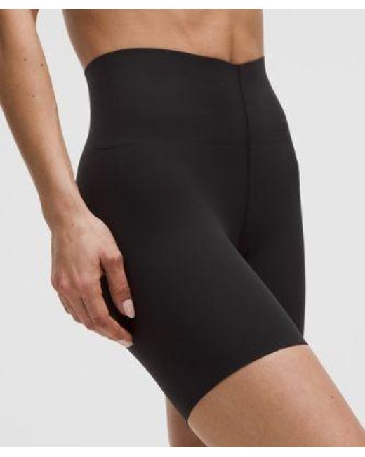 lululemon athletica Black – Glow Up Super-High-Rise Shorts – 6" – – Size 4