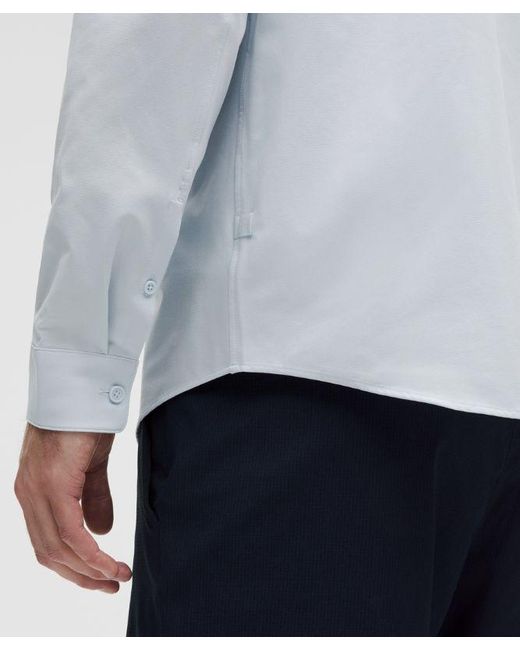 lululemon athletica White New Venture Long-Sleeve Shirt for men