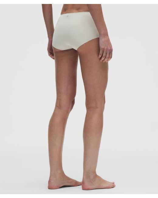 lululemon athletica White Invisiwear Mid-Rise Boyshort Underwear