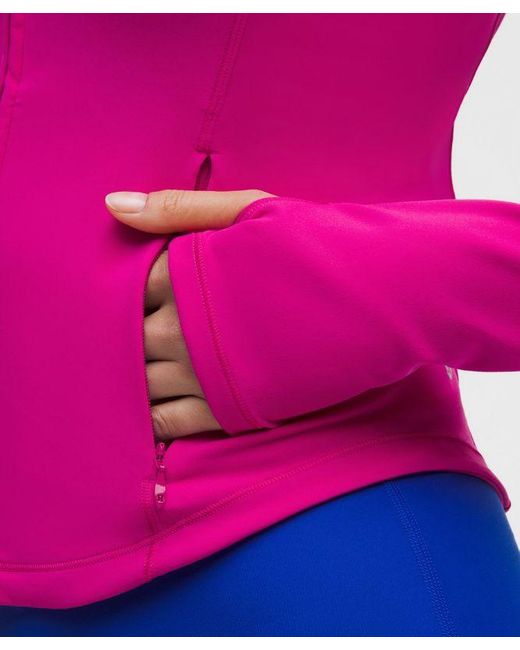 lululemon athletica Pink Wunder Train Full-Zip Jacket