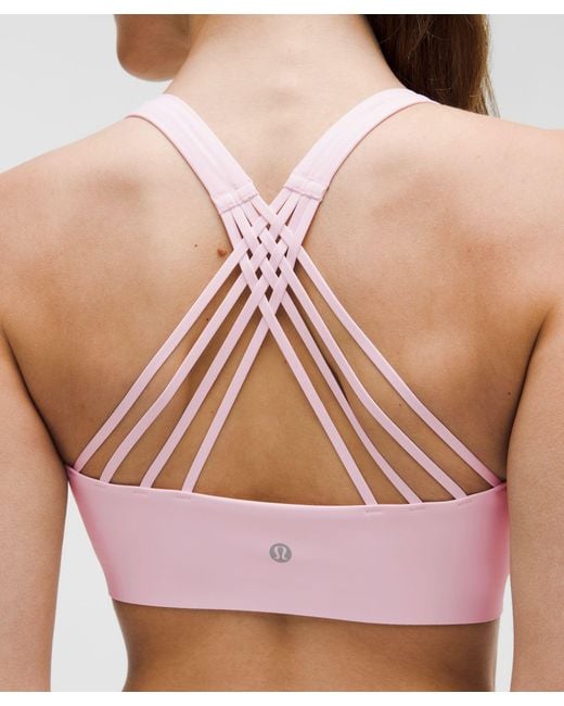 lululemon athletica Pink Flexyflex Strappy Yoga Bra