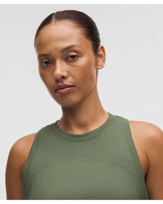 lululemon athletica Green – Super Swiftly Relaxed-Fit Tank Top – – Size Large