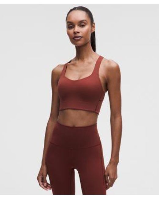 lululemon athletica Red – Like A Cloud Train Sports Bra Medium Support, B/C Cup – – Size 16