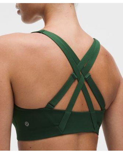 lululemon athletica Green Energy Zip-Front Bra