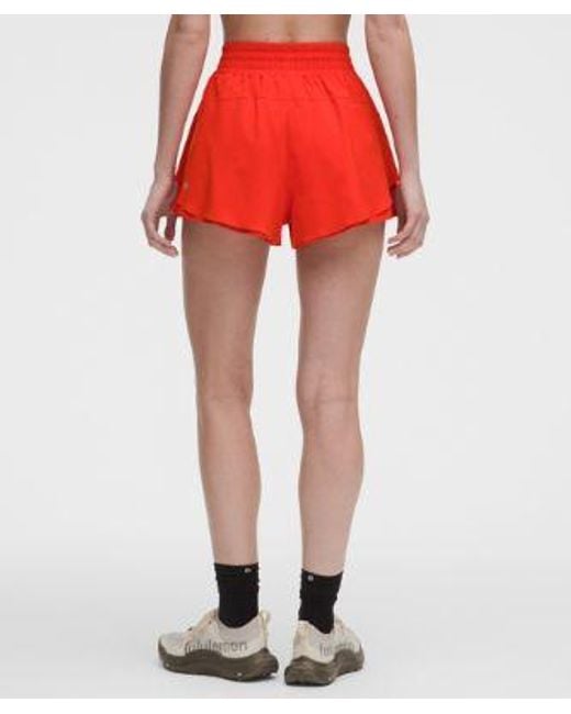 lululemon athletica Red – Shake It Out High-Rise Running Shorts – 2.5" – – Size Large