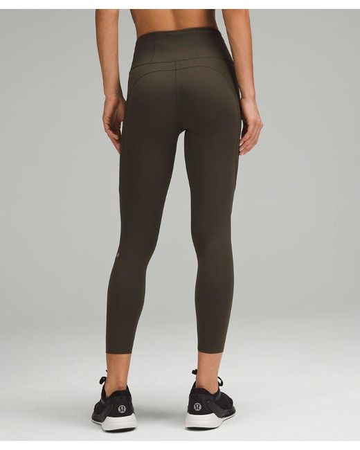 lululemon athletica Brown – Fast And Free High-Rise Tight Leggings – 25" – – Size 18