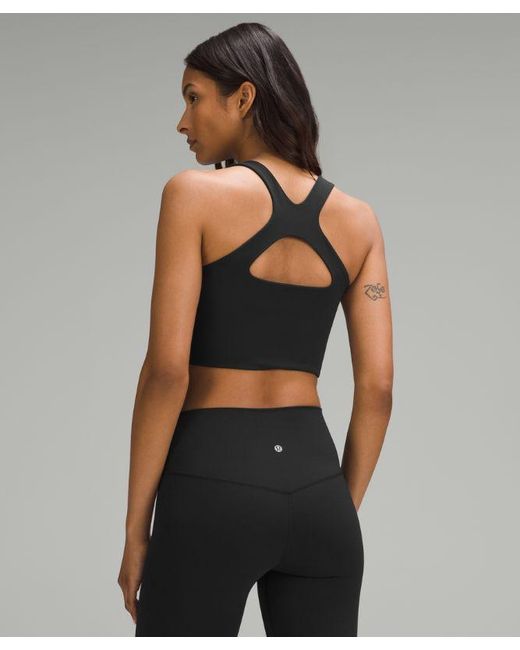 lululemon athletica Black Bend This Scoop And Cross Bra