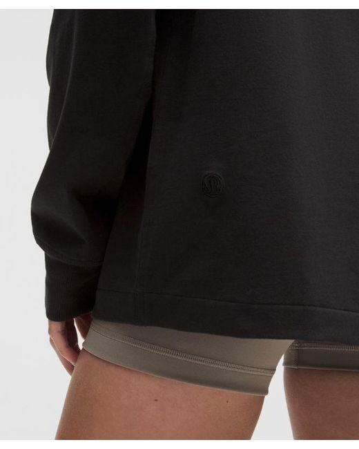 lululemon athletica Black All Yours Organic Cotton Long-Sleeve Shirt