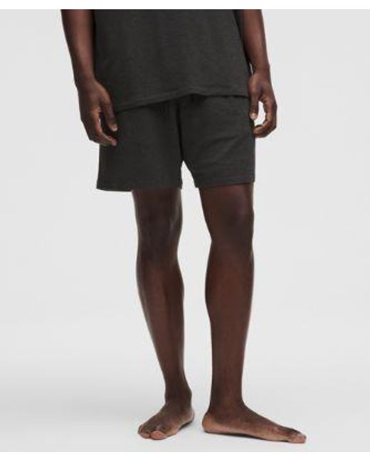 lululemon athletica Black Becalm Relaxed-Fit Short 7" for men