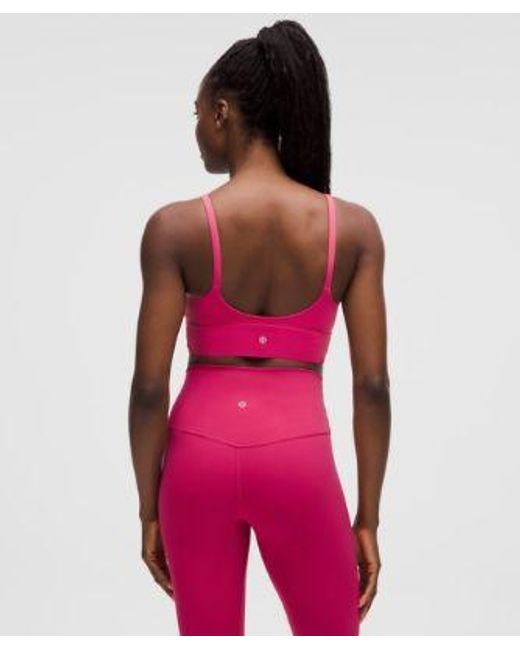 lululemon athletica Pink Focuser Scoop-Neck Bra Nulu