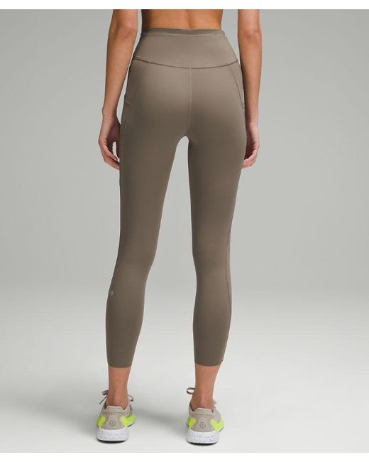 lululemon athletica Brown Fast And Free High-Rise Leggings 25" 5 Pocket