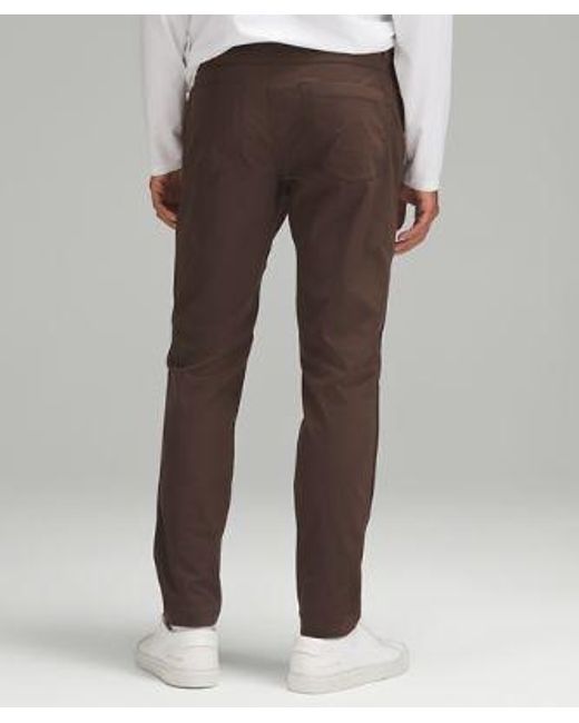 lululemon athletica Brown – Abc Slim-Fit 5 Pocket Trousers 32"L Warpstreme – – for men