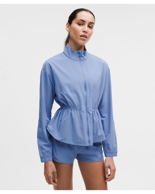 lululemon athletica Blue – Uv-Protective Cinch-Waist Running Jacket – – Size Medium