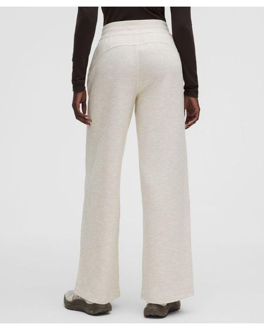 lululemon athletica White Scuba Mid-Rise Wide-Leg Pant