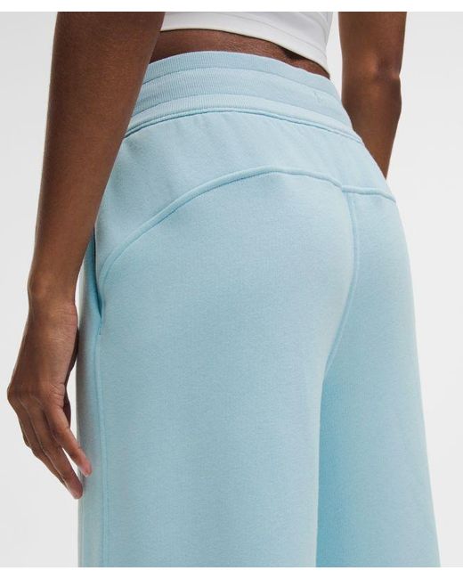 lululemon athletica Blue – Scuba Mid-Rise Wide-Leg Pants Regular – – Size Large