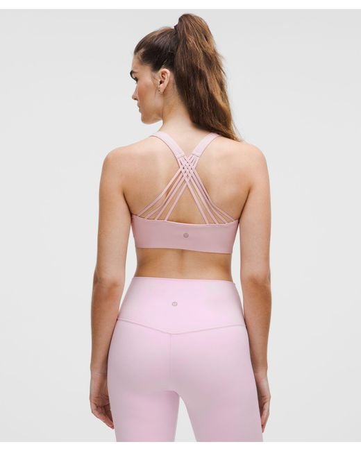 lululemon athletica Pink Flexyflex Strappy Yoga Bra
