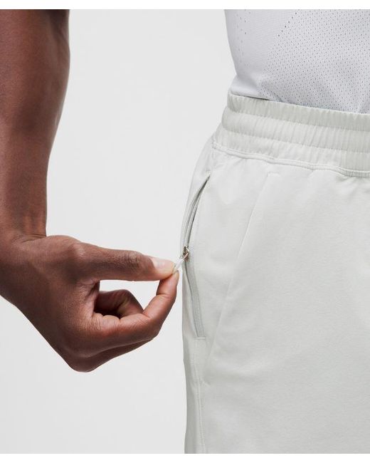 lululemon athletica White Pace Breaker Linerless Short 5" for men
