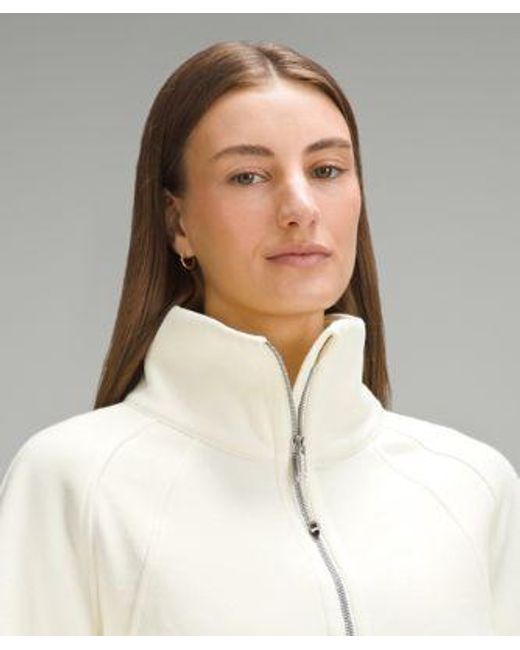 lululemon athletica Natural – Scuba Oversized Funnel-Neck Half Zip Sweatshirt – /Pastel – Size 6