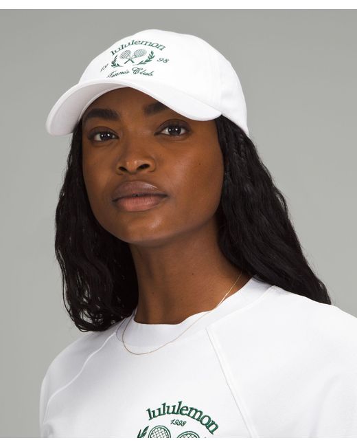 Lululemon Classic Unisex Baseball Cap Tennis Club Pool party/White NWT Lululemon Classic Ball Cap Tennis Club Hat White S/M New | eBay main image 3