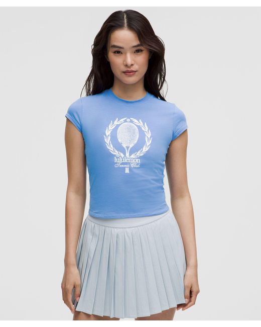 lululemon athletica Blue Organic Cotton Baby Tee