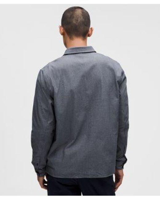 lululemon athletica Blue – Brushed Woven Overshirt – – Size Large for men