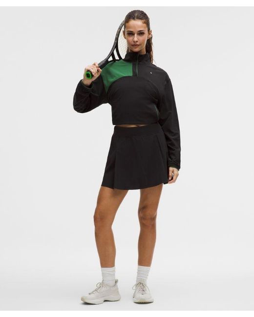 lululemon athletica Black A-Line Side-Pleat Tennis Skirt