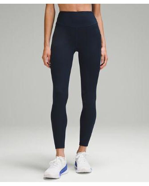 lululemon athletica Blue Fast And Free High-Rise Thermal Tight 28"