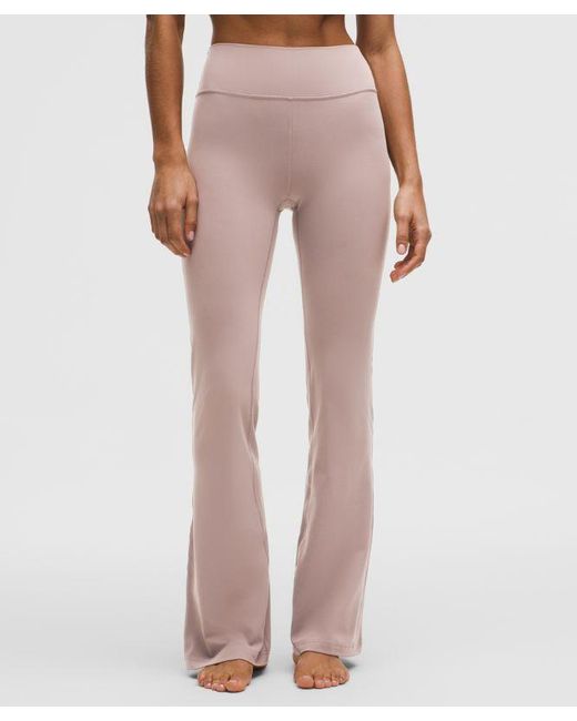 lululemon athletica White Groove Nulu High-Rise Flared Pant