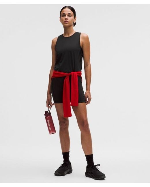 lululemon athletica Black Lightweight Waist-Length Running Tank Top