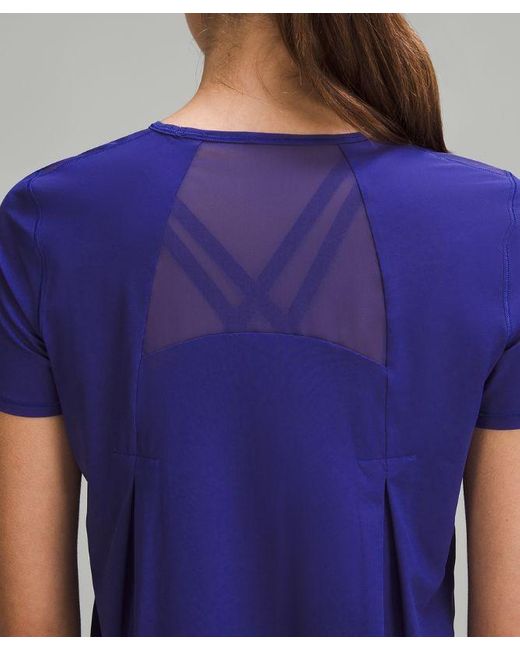 lululemon athletica Blue – Sculpt Short-Sleeve Shirt – –