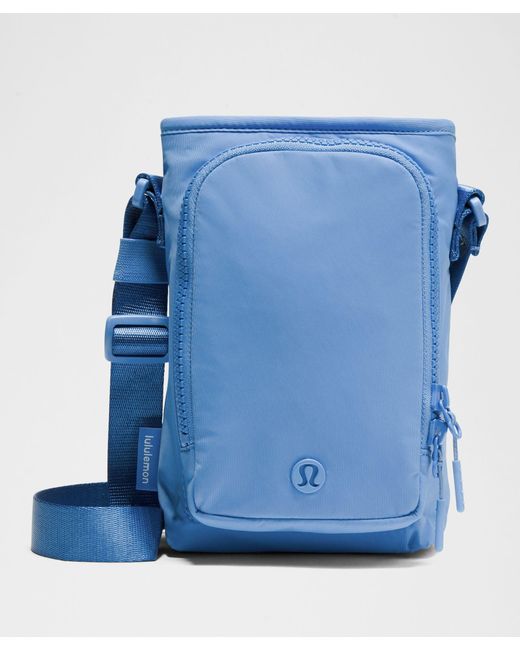lululemon athletica Blue Water Bottle Crossbody With Front Pocket 2L
