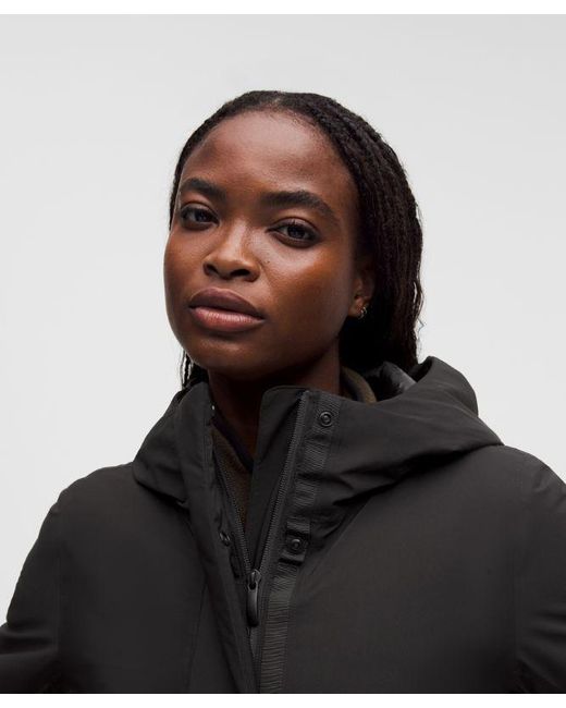 lululemon athletica Black – Waterproof Insulated Cinch-Waist Parka – – Size Large