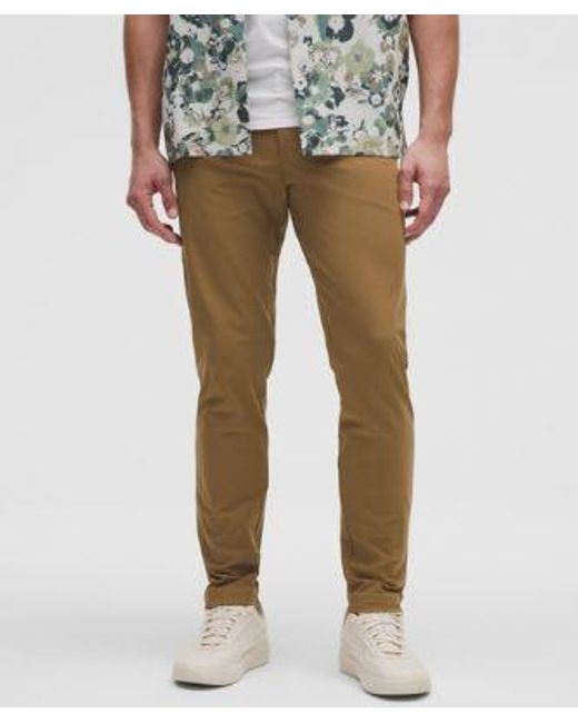 lululemon athletica Multicolor Abc Slim-fit Trousers Warpstreme - 37" - Color Brown - Size 31 for men