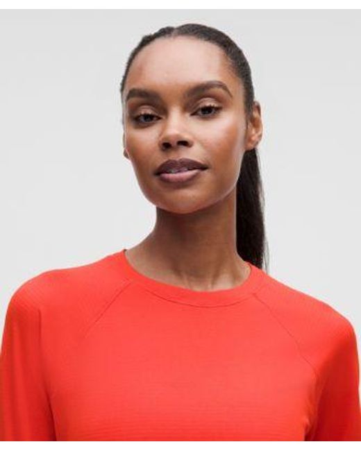 lululemon athletica Red License To Train Classic-Fit Long-Sleeve Shirt