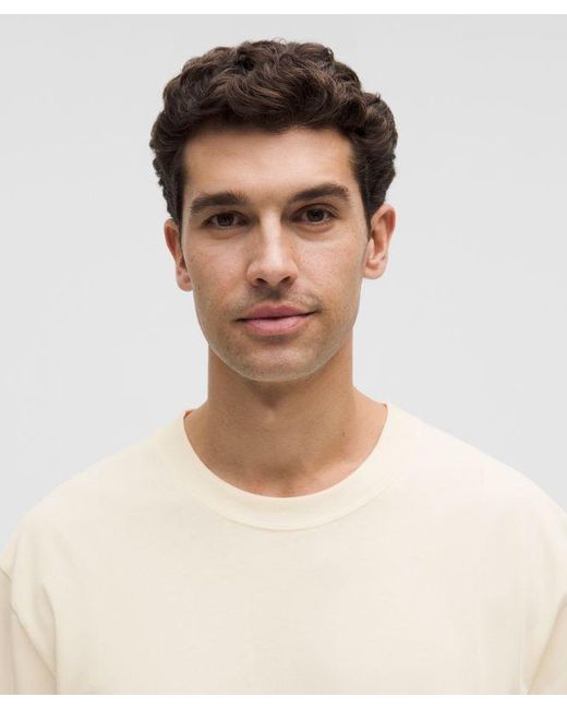 lululemon athletica Natural – Heavyweight Jersey Long-Sleeve Shirt – – Size Small for men