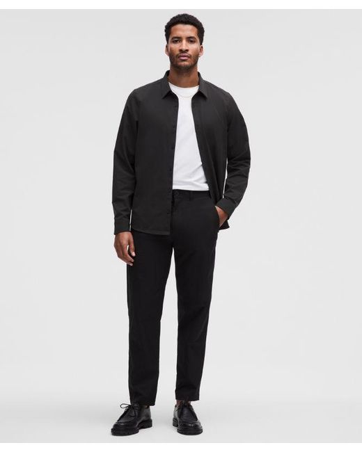 lululemon athletica Black New Venture Long-Sleeve Shirt for men