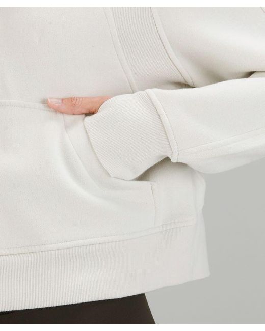 lululemon athletica Gray Scuba Oversized Half-zip Hoodie - Color White - Size M/l