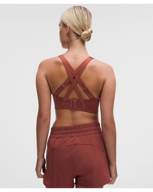 lululemon athletica Red – Energy Sports Bra High Support, B–G Cups – – Size 8