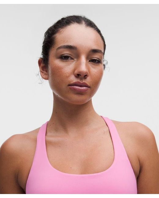 lululemon athletica Red – Energy Longline Sports Bra Medium Support, B-D Cups Evolve – – Size Large