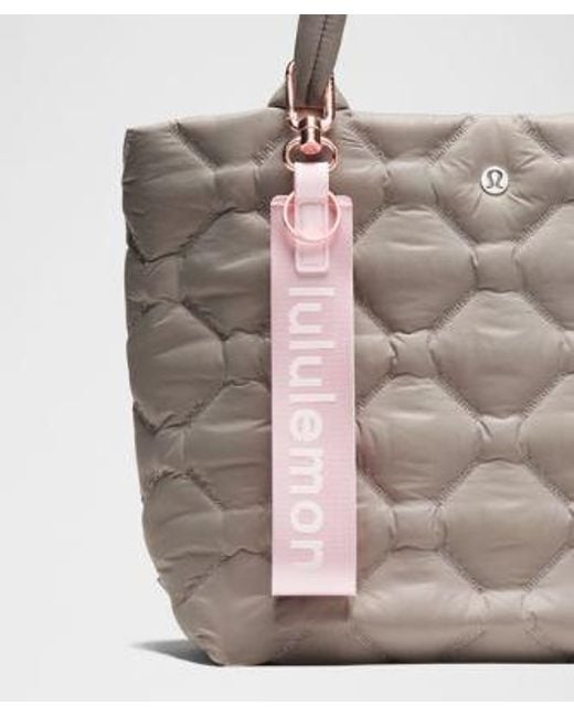 lululemon athletica Pink Never Lost Keychain