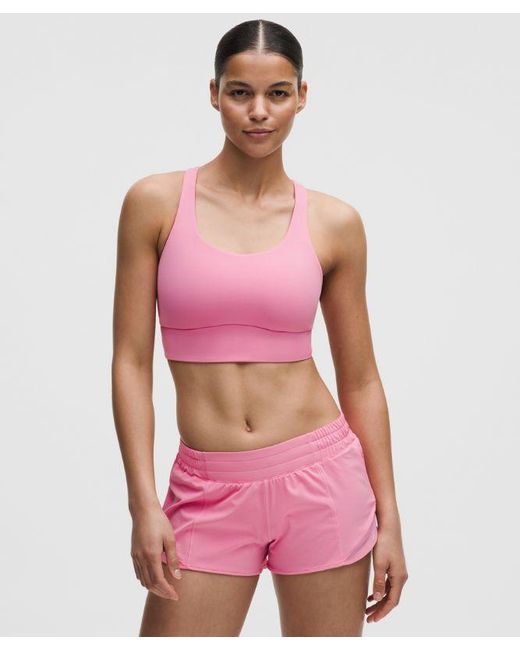 lululemon athletica Red Energy Longline Bra Medium Support, B-D Cups