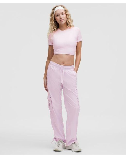 lululemon athletica Pink Dance Studio Relaxed-Fit Mid-Rise Cargo Pant