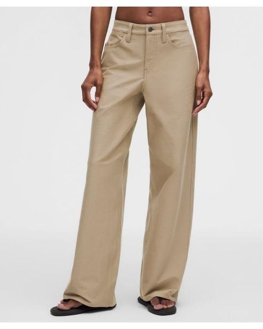 lululemon athletica Multicolor – Easyfive Low-Rise Classic Wide-Leg Pants Regular – Color Khaki – Size 28