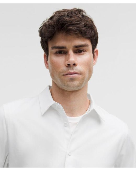 lululemon athletica White New Venture Classic Fit Shirt for men