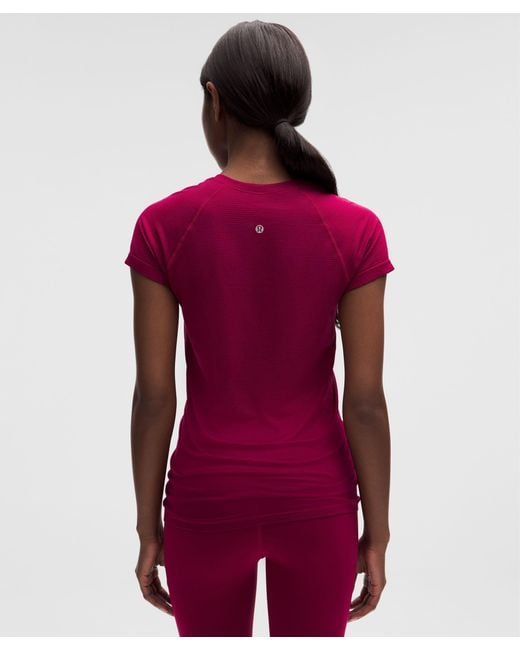 lululemon athletica Red Swiftly Tech Short-Sleeve Shirt 2